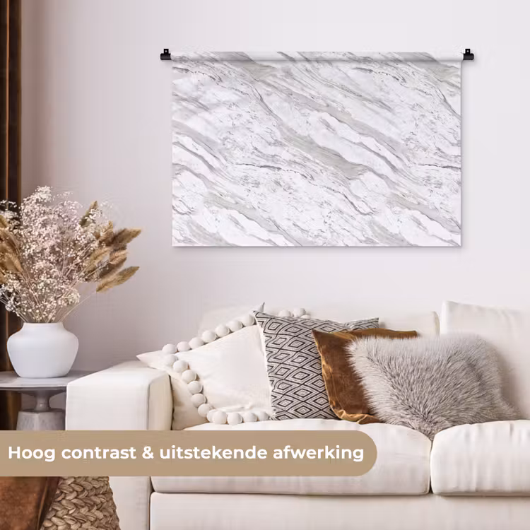 Tenture murale - Marbre - Blanc - Gris-vert — 5