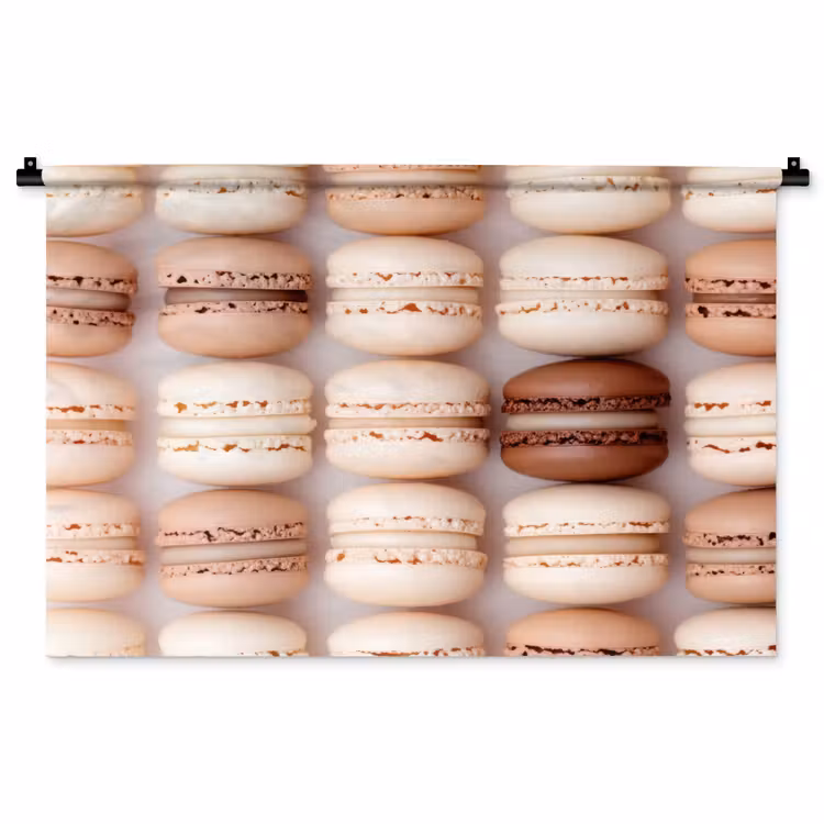 Tenture murale - Macarons - Beige - Marron — 1