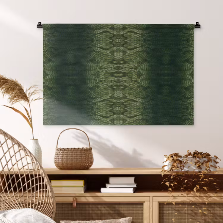 Tenture murale - Serpent - Boa - Vert — 4