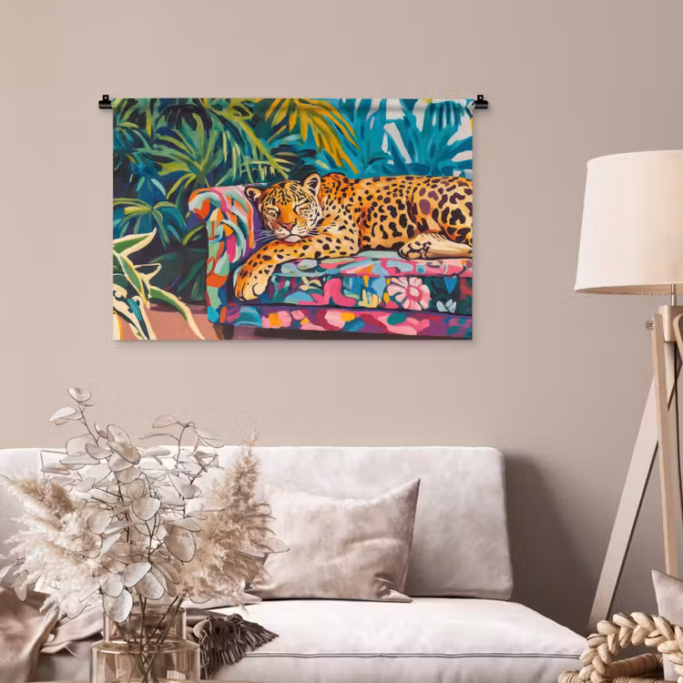 Tenture murale - Léopard - Coloré - Tropical — 2