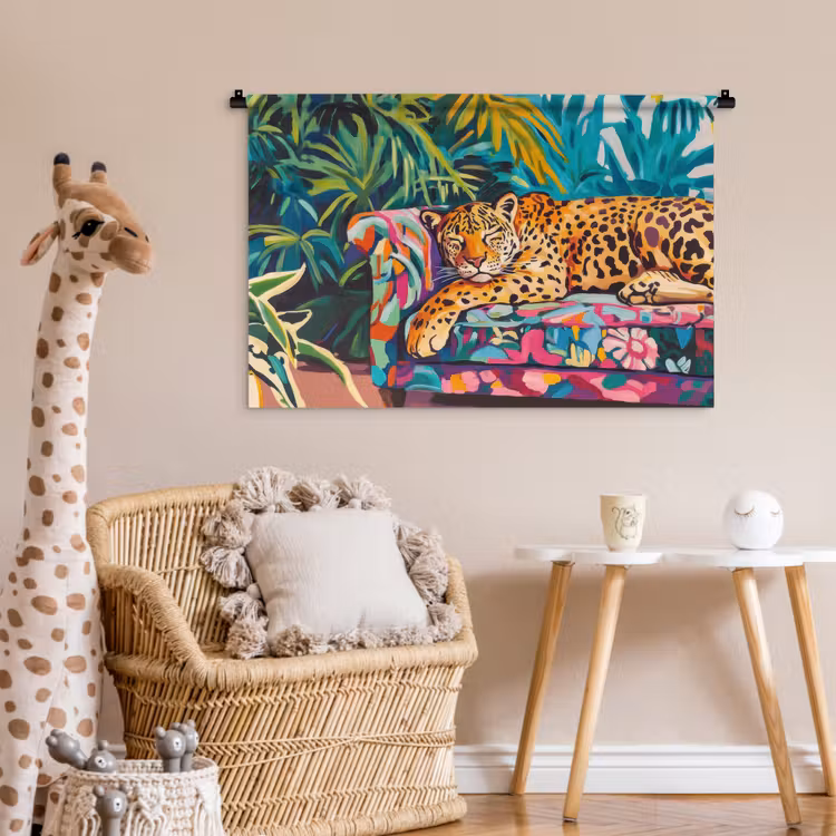 Tenture murale - Léopard - Coloré - Tropical — 6