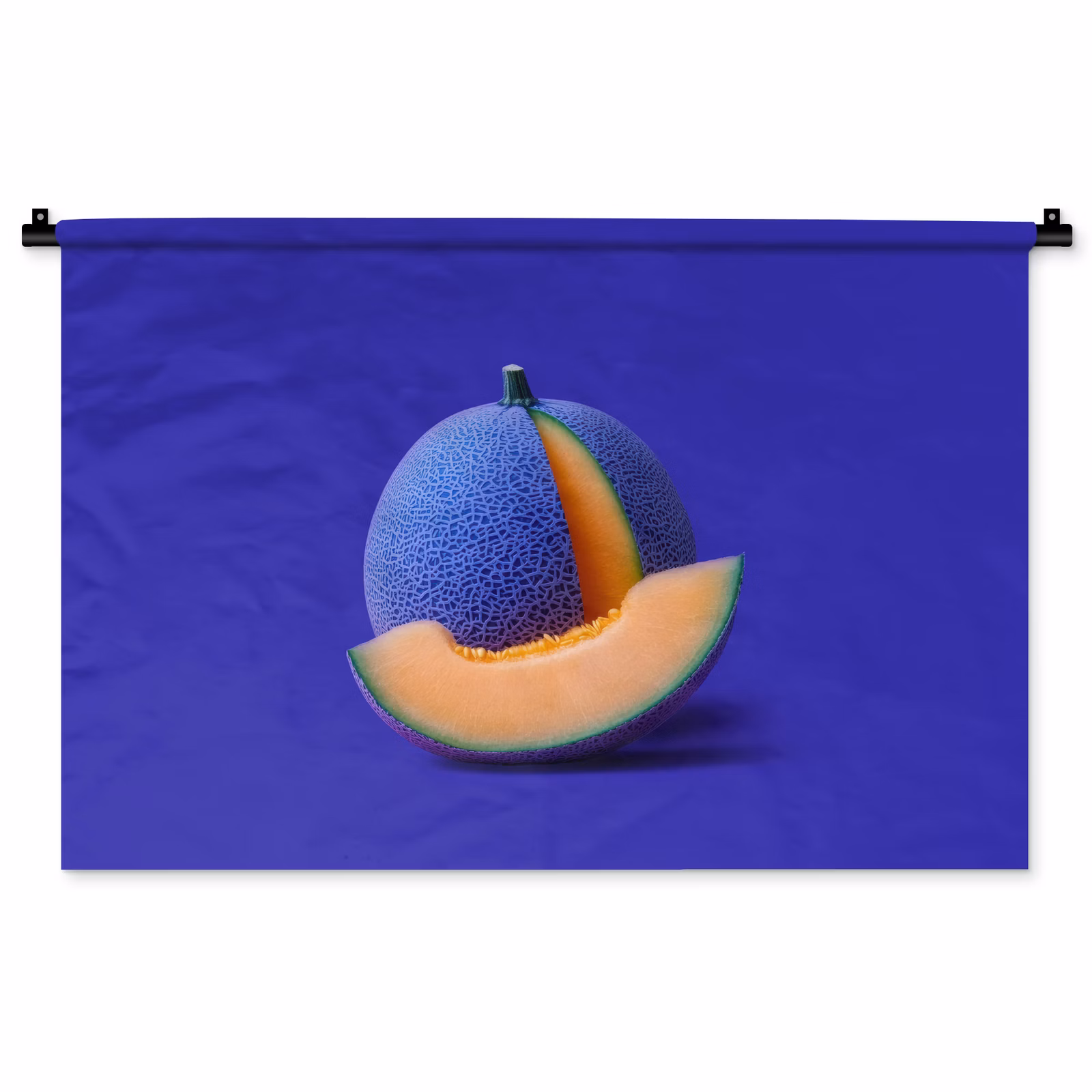 Tenture murale - Melon - Bleu - Orange - Arty — 1