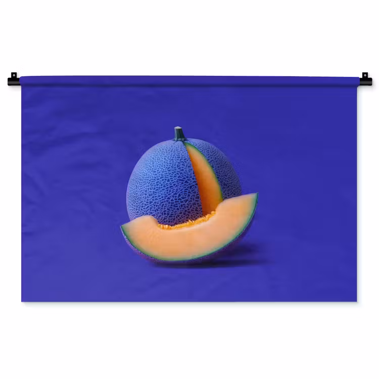 Tenture murale - Melon - Bleu - Orange - Arty — 1