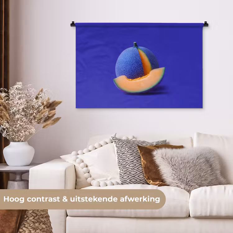 Tenture murale - Melon - Bleu - Orange - Arty — 5
