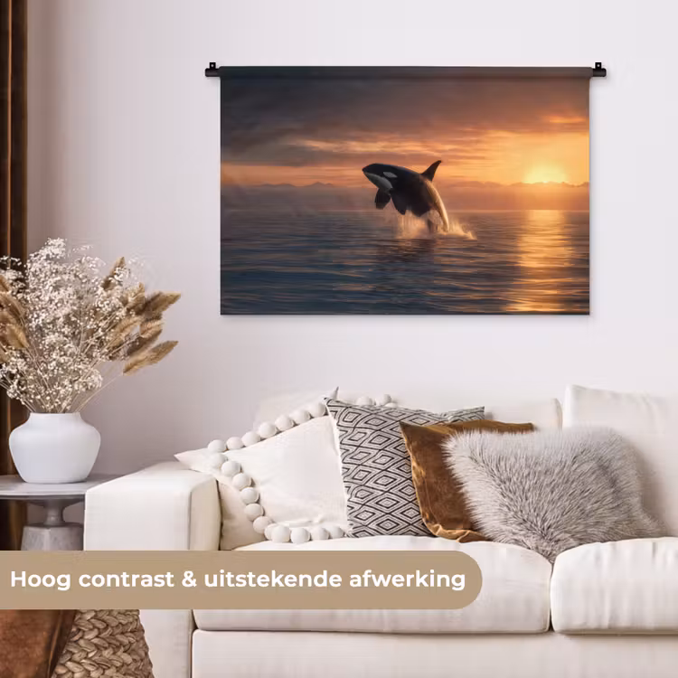 Tenture murale - Orque - Mer - Coucher de soleil — 5