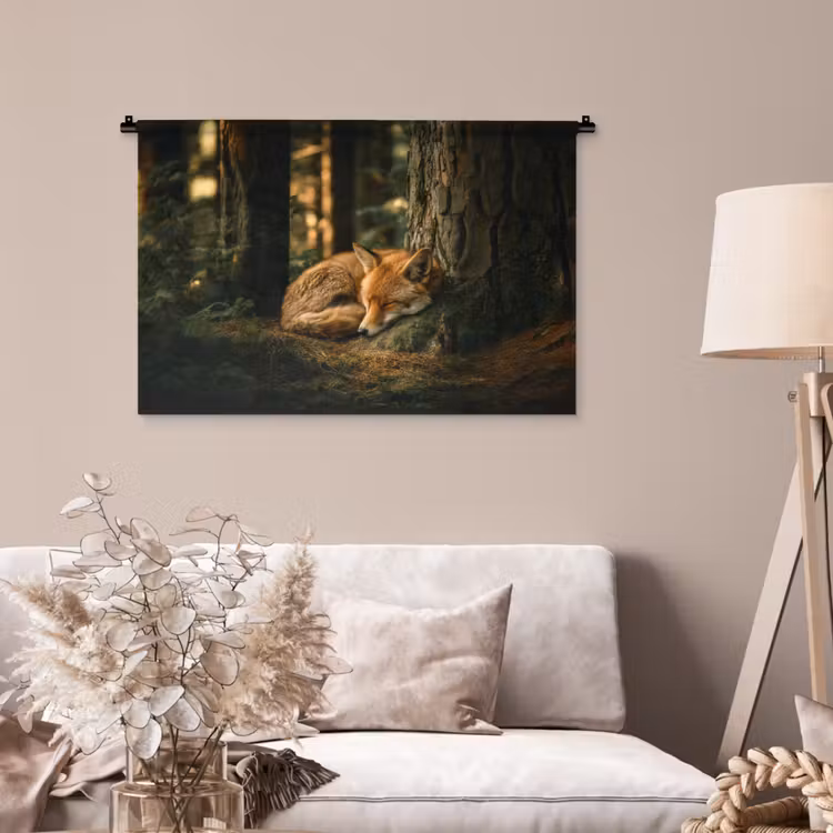 Tenture murale - Renard - Forêt - Sommeil — 2