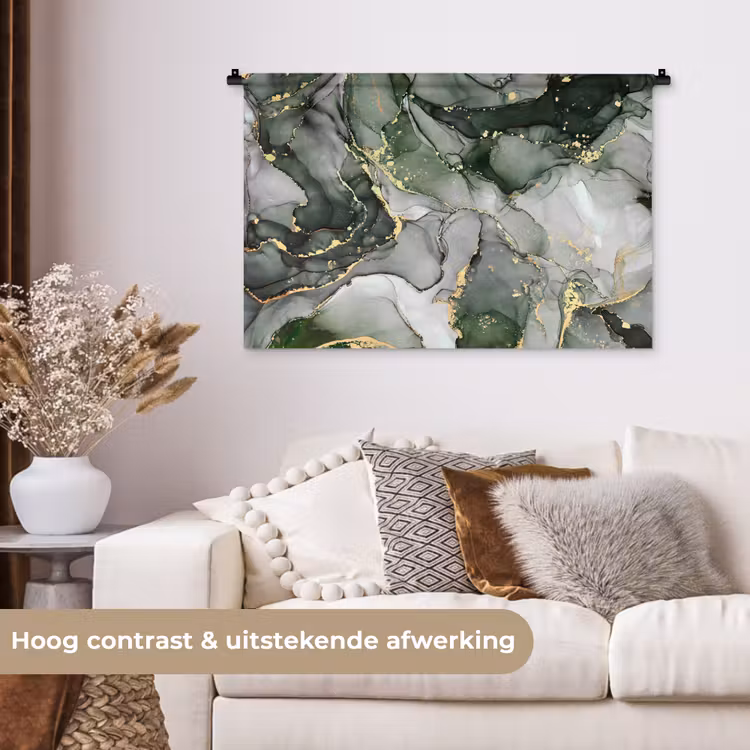 Tenture murale - Luxe - Marbre - Vert — 5