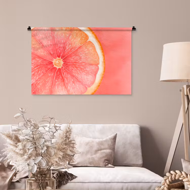 Tenture murale - Pamplemousse - Rose - Vif — 2