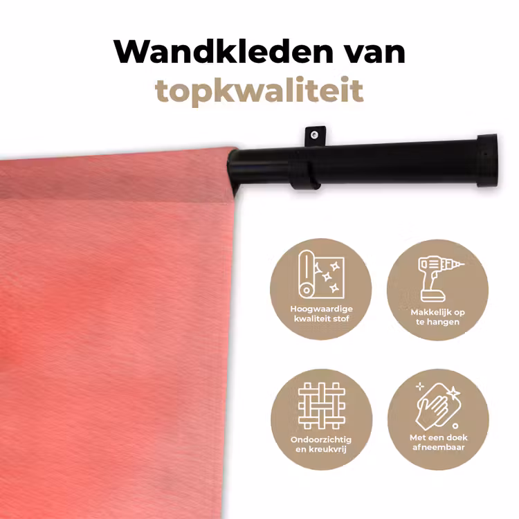 Tenture murale - Pamplemousse - Rose - Vif — 3