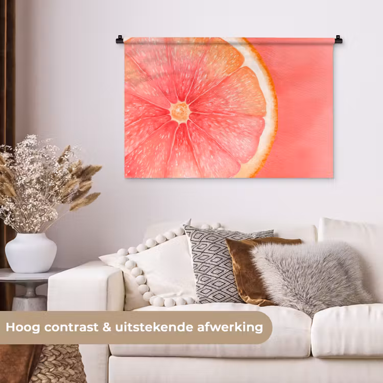 Tenture murale - Pamplemousse - Rose - Vif — 5