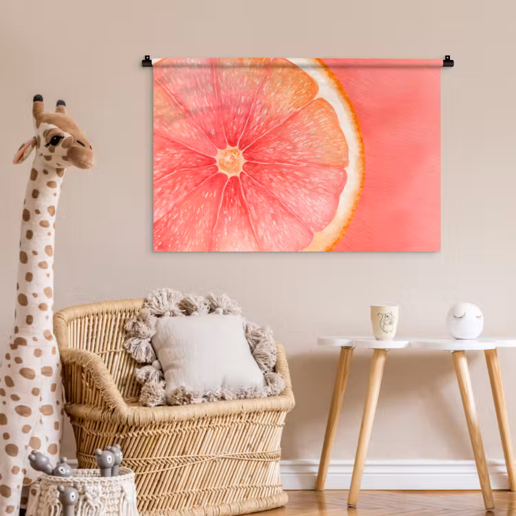 Tenture murale - Pamplemousse - Rose - Vif — 6