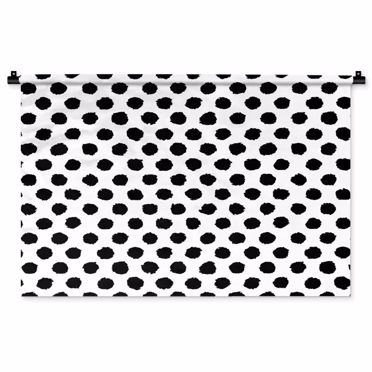 Tenture murale - Raw - Dots - Black — 1