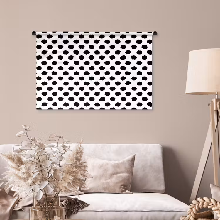 Tenture murale - Raw - Dots - Black — 2