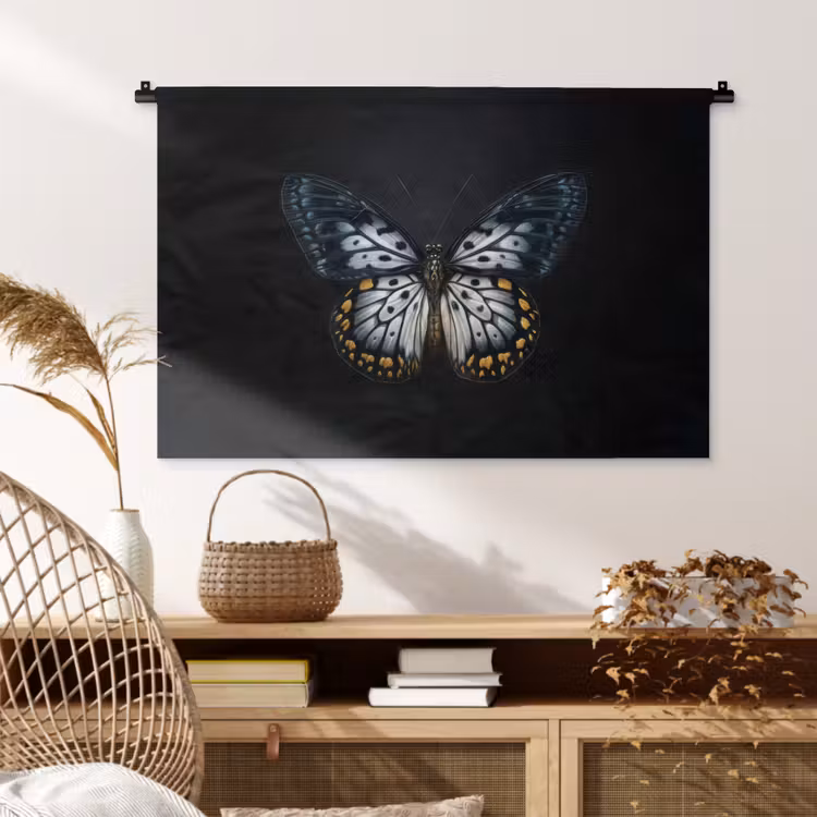 Tenture murale - Papillon - Monochrome - Equilibre — 4