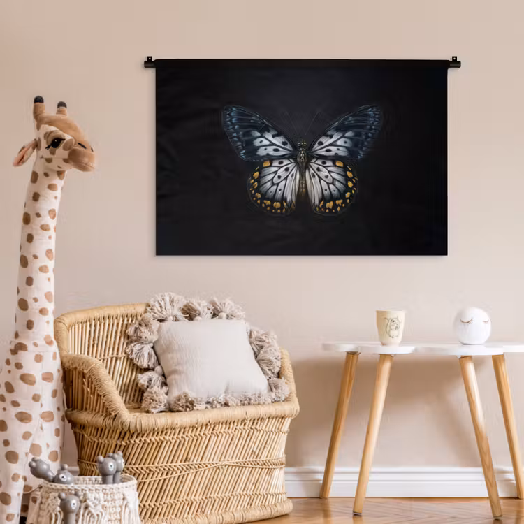 Tenture murale - Papillon - Monochrome - Equilibre — 6
