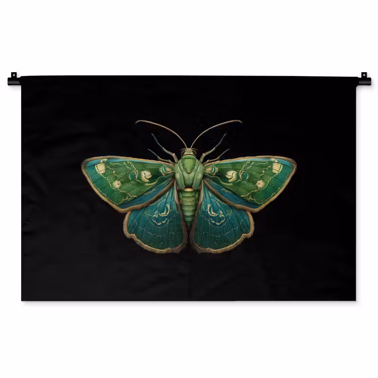 Tenture murale - Moth - Vibrant - Vert — 1