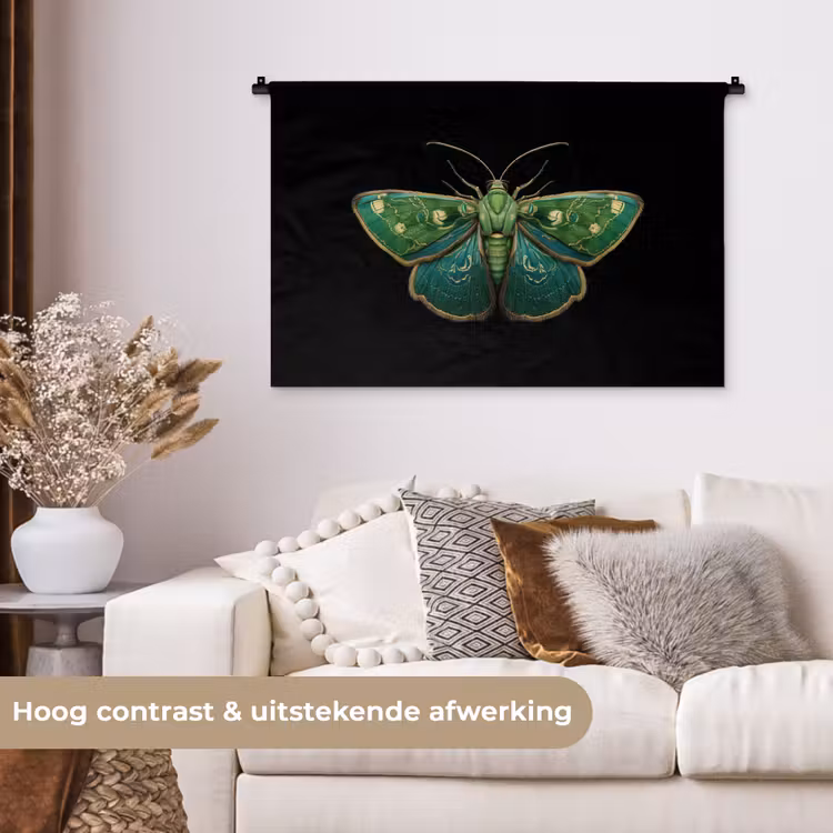 Tenture murale - Moth - Vibrant - Vert — 5
