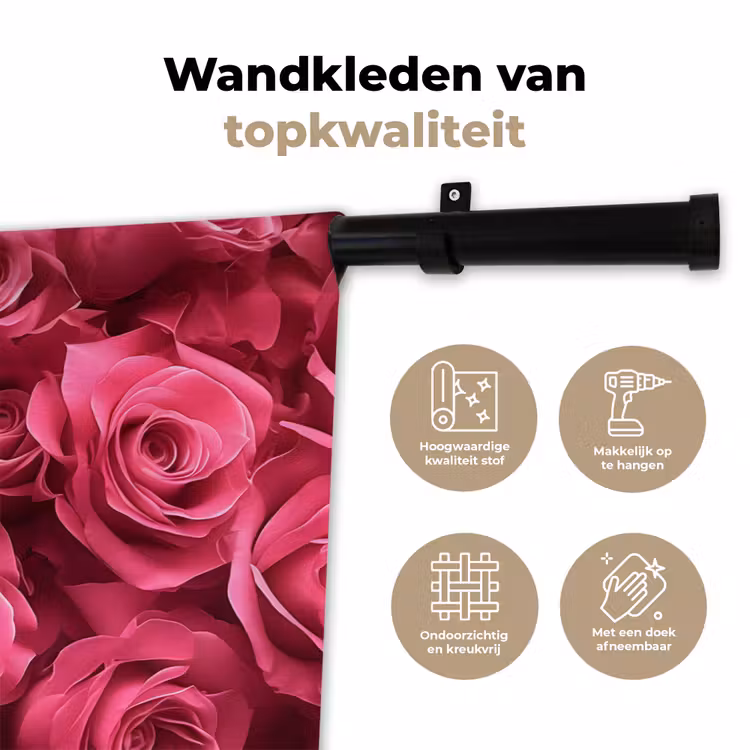 Tenture murale - Roses - Rose - Fleur — 3