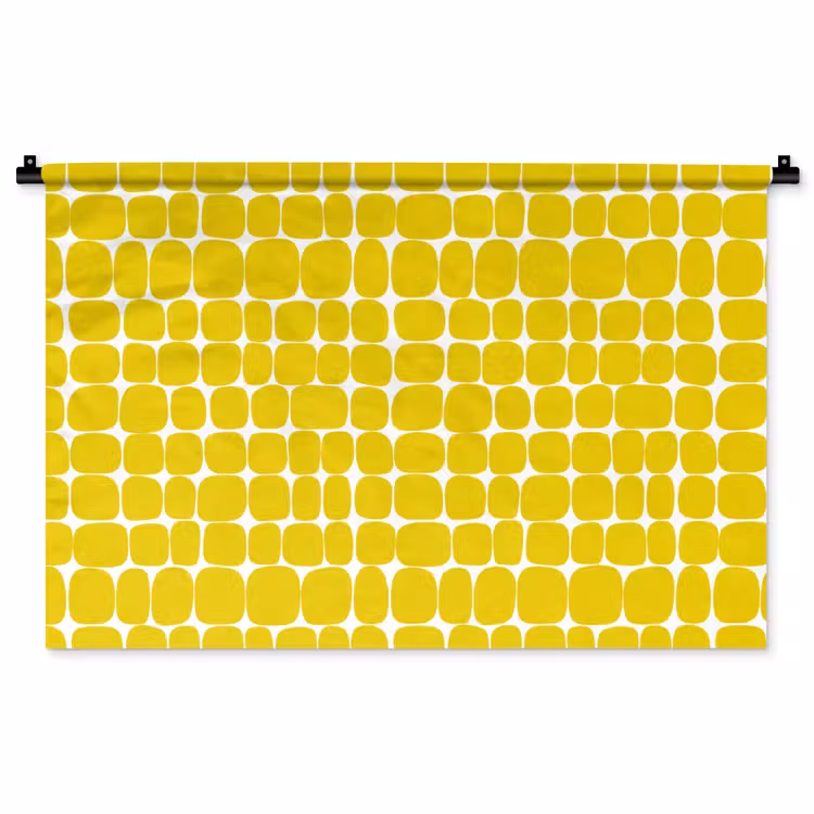 Tenture murale - Points - Moderne - Jaune — 1