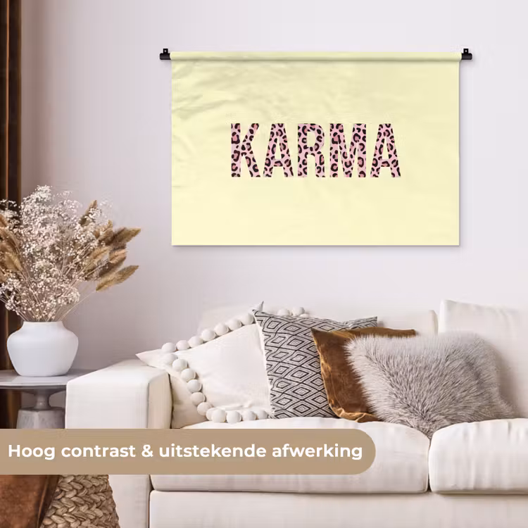 Tenture murale - Karma - Imprimé léopard - Jaune — 5