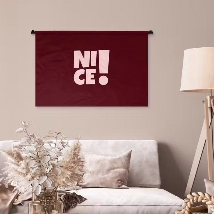 Tenture murale - Nice - Point d'exclamation - Rouge — 2
