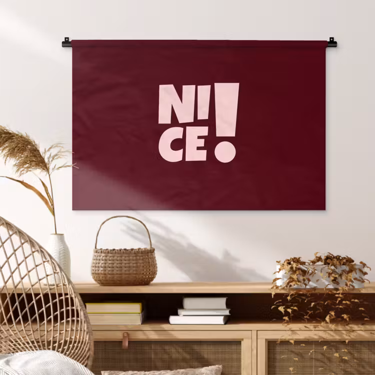 Tenture murale - Nice - Point d'exclamation - Rouge — 4