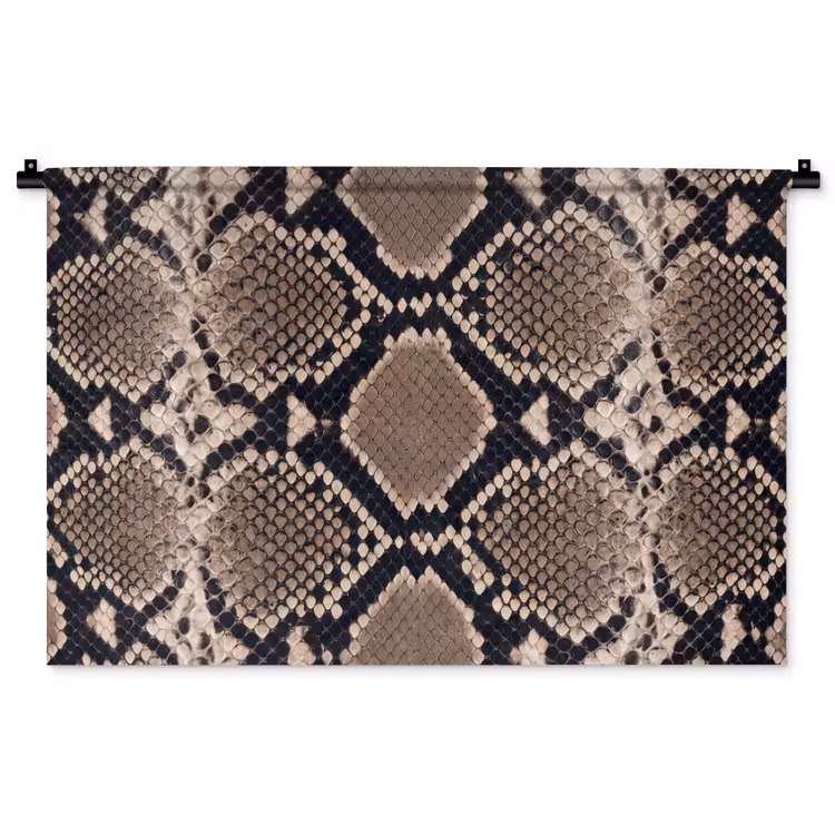 Tenture murale - Imprimé serpent - Python - Marron — 1