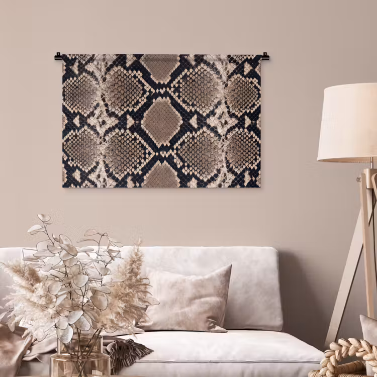 Tenture murale - Imprimé serpent - Python - Marron — 2