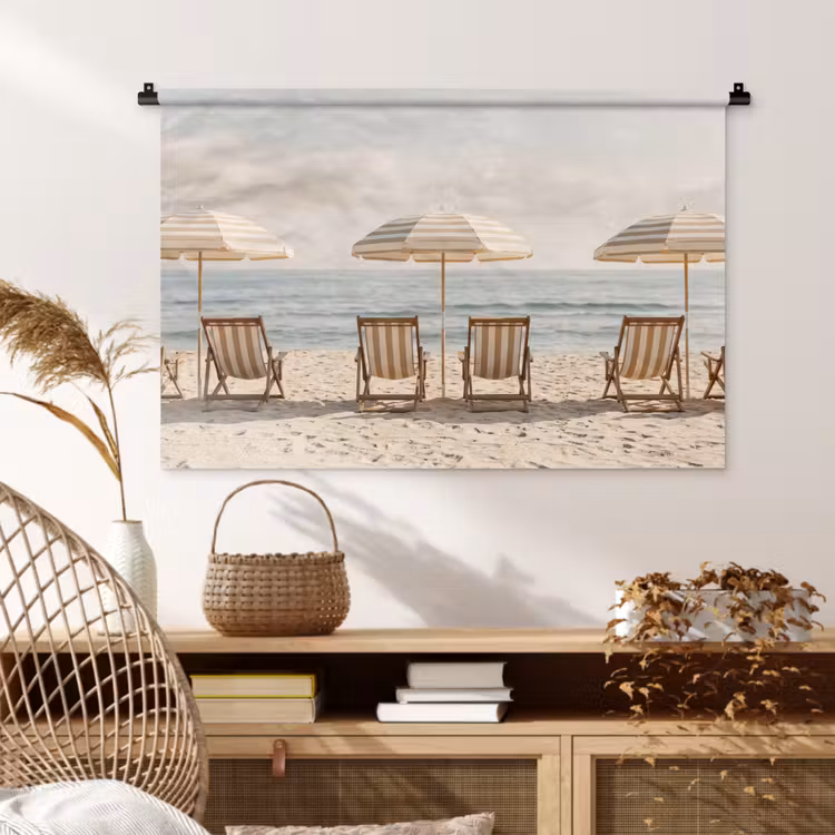 Tenture murale - Plage - Chaises - Parasol — 4
