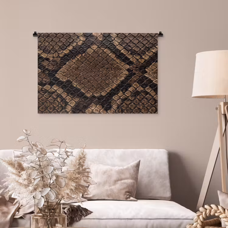 Tenture murale - Python - Écailles - Bronze — 2