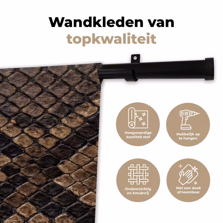 Tenture murale - Python - Écailles - Bronze — 3