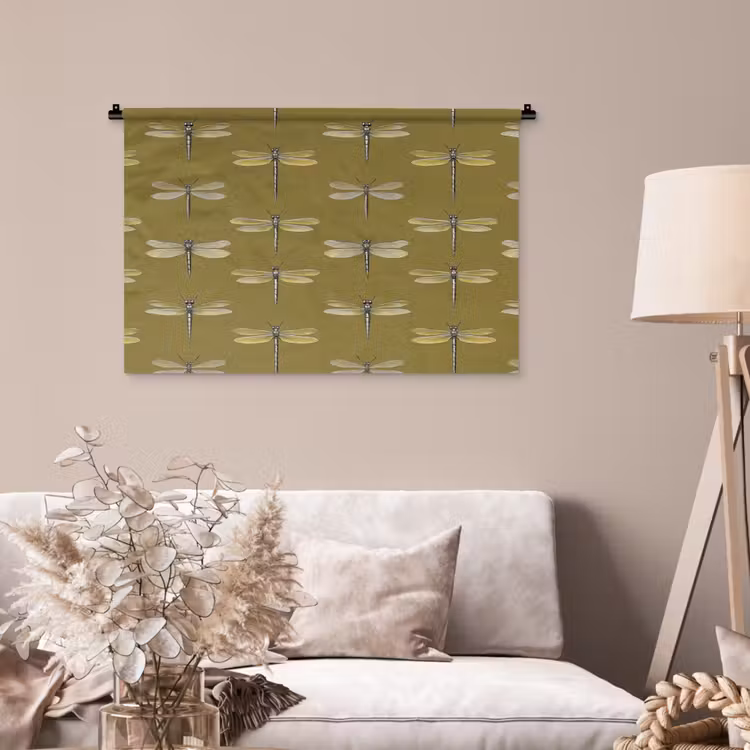 Tenture murale - Libellules - Motif - Vert — 2