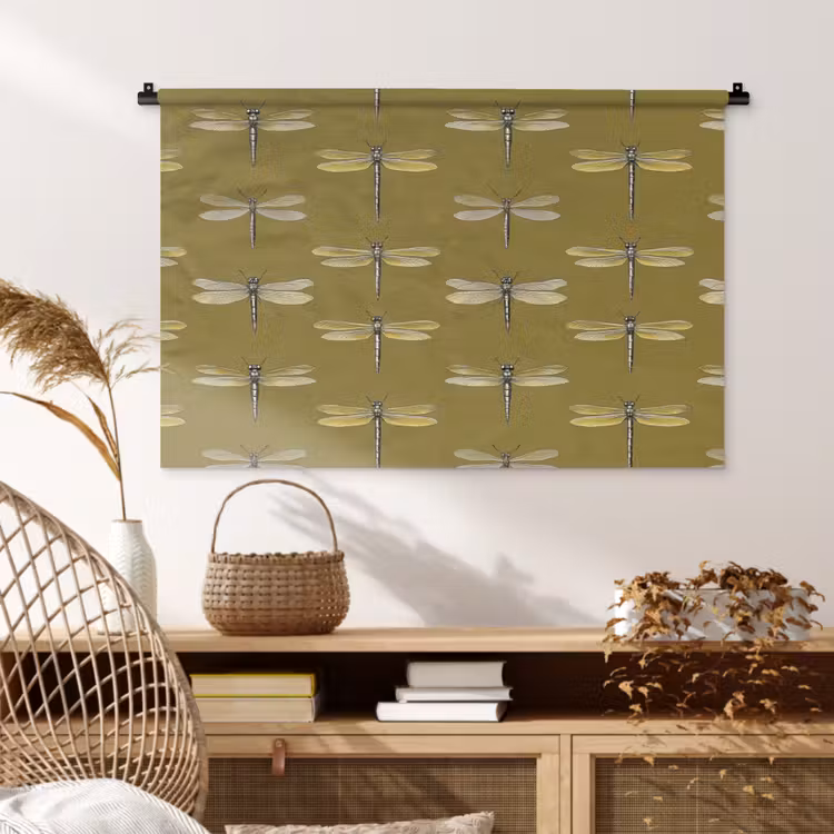 Tenture murale - Libellules - Motif - Vert — 4