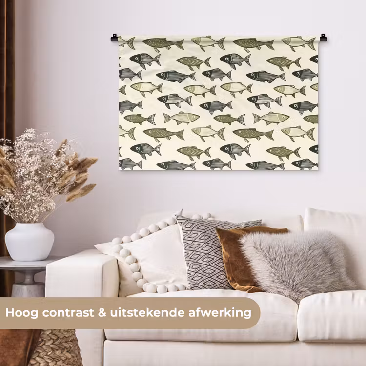Tenture murale - Poissons - Classique - Vert — 5