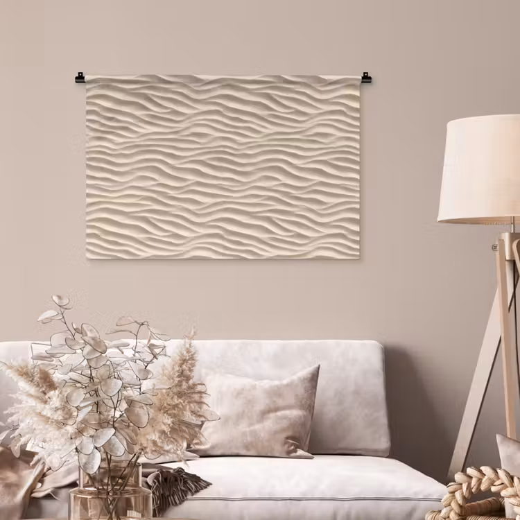 Tenture murale - Sable - Vagues - Beige — 2