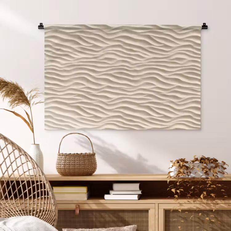 Tenture murale - Sable - Vagues - Beige — 4