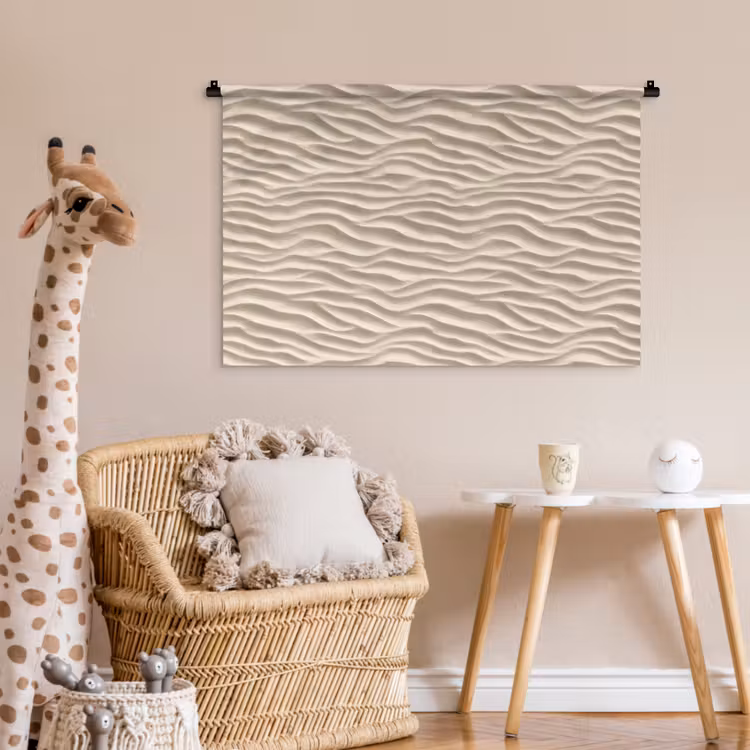 Tenture murale - Sable - Vagues - Beige — 6