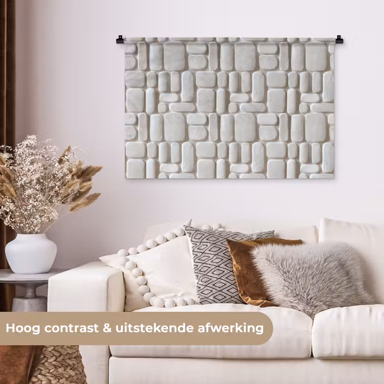 Tenture murale - Relief - Texture - Blanc — 5