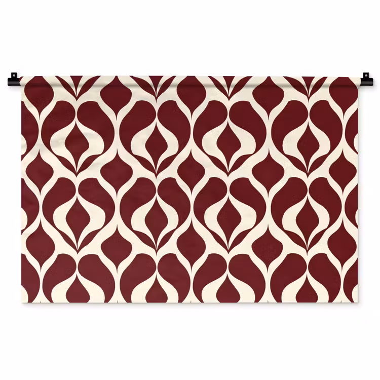 Tenture murale - Rouge - Drop pattern - Graphic — 1
