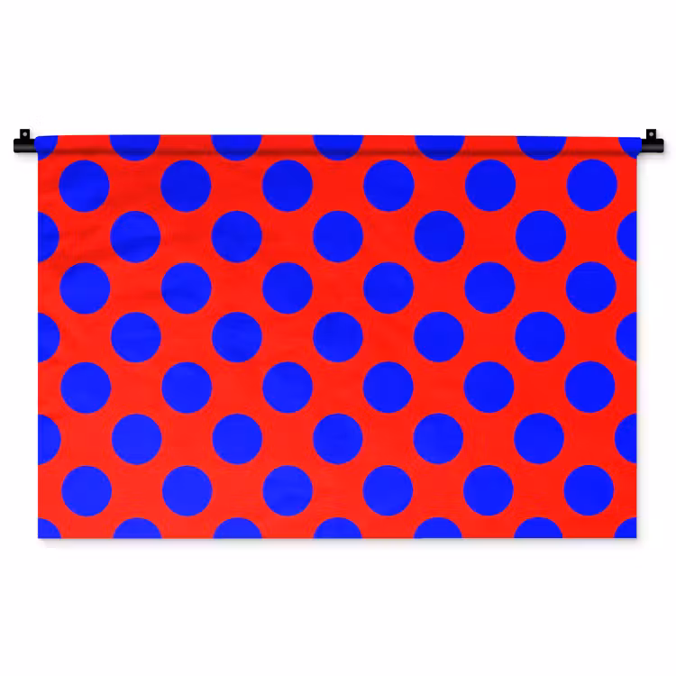 Tenture murale - Points - Classique - Rouge — 1