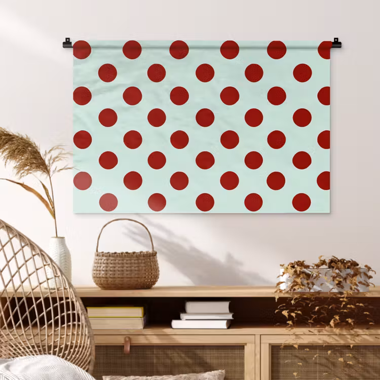 Tenture murale - Polka - Dots - Red — 4