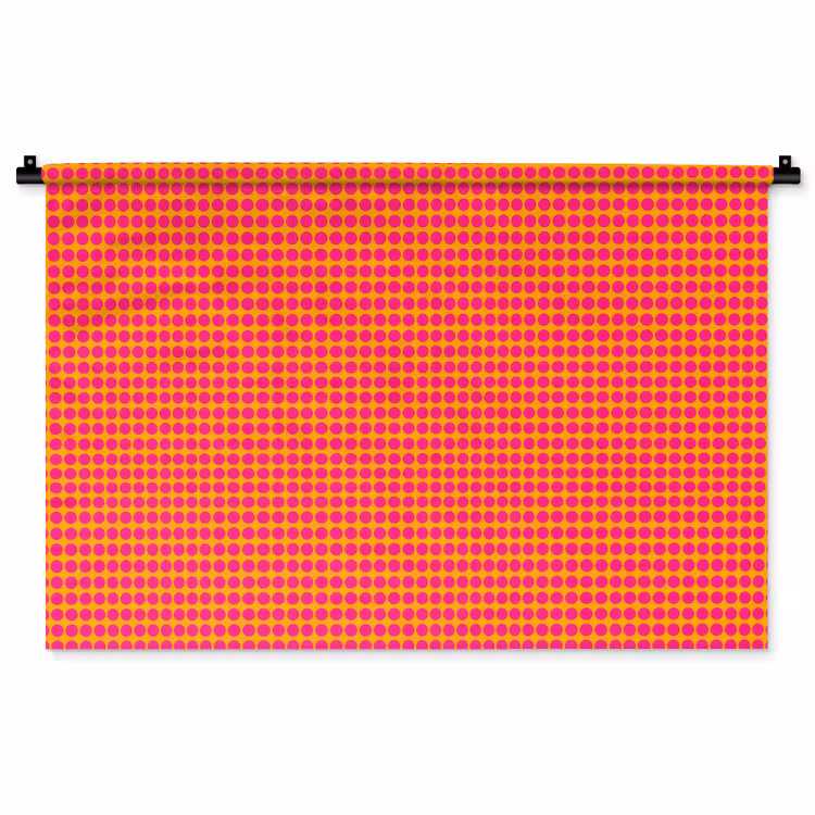Tenture murale - Moderne - Points - Orange — 1
