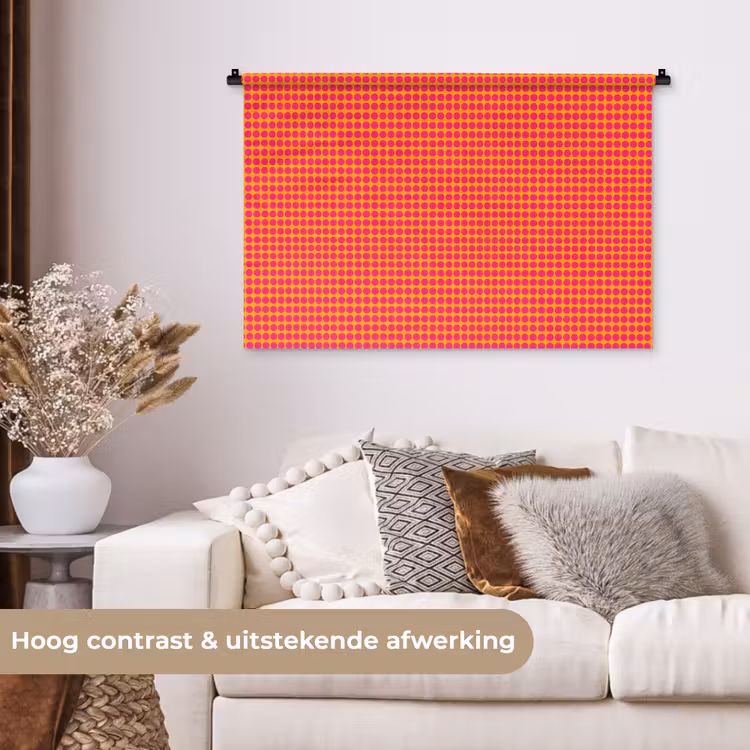 Tenture murale - Moderne - Points - Orange — 5