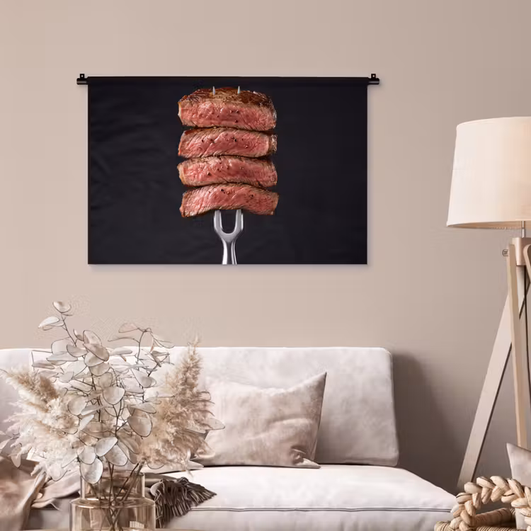 Tenture murale - Nourriture - Rosé - Fourchette — 2
