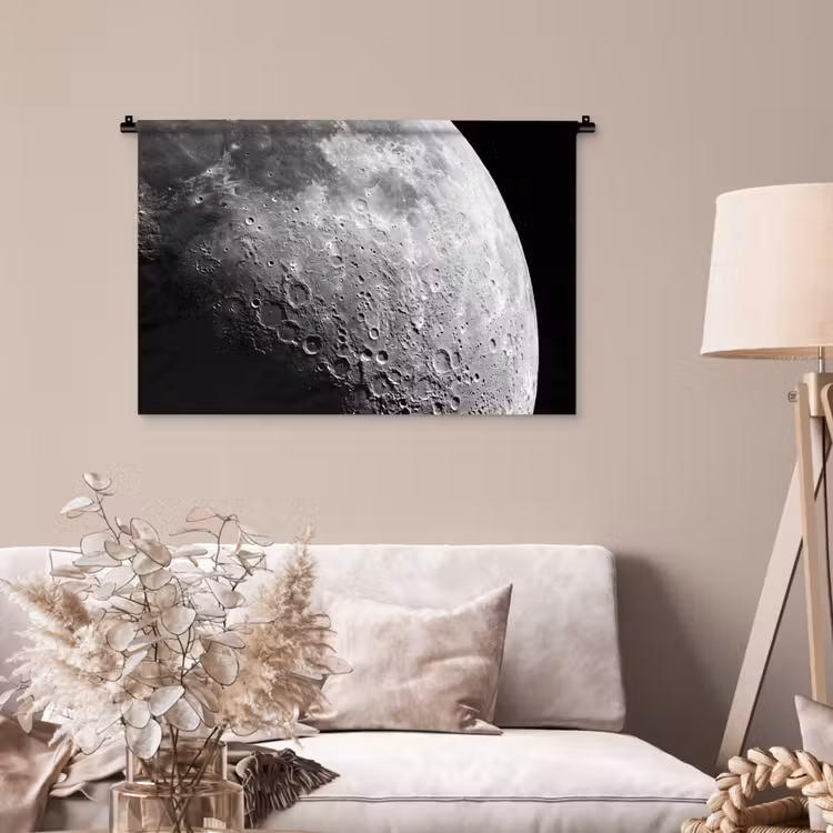 Tenture murale - Lune - Cratères - Espace — 2
