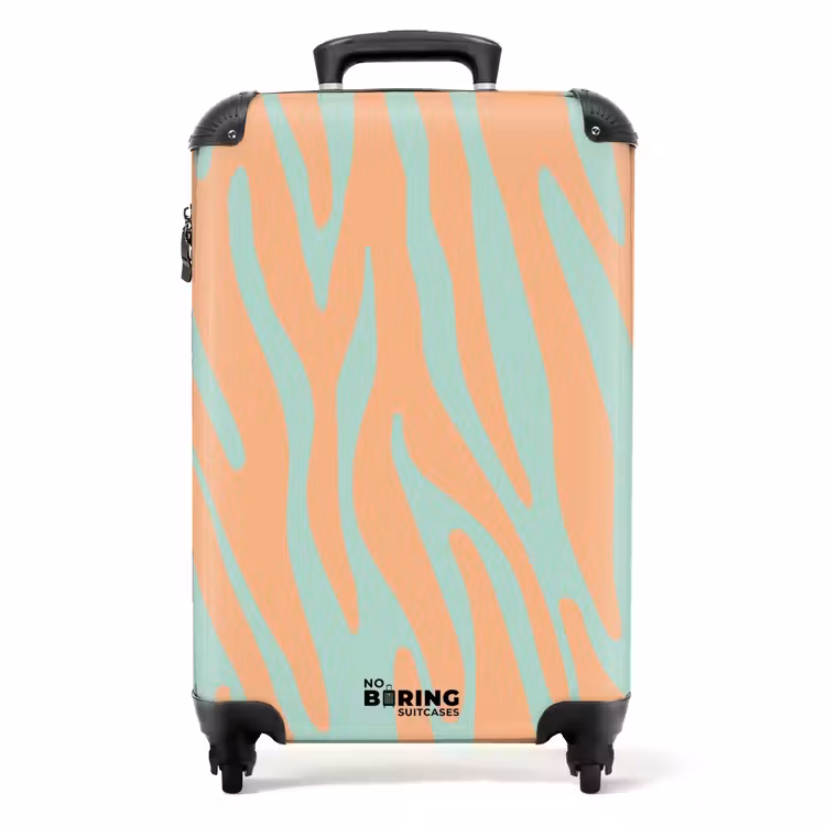 Valise - Abstrait - Vagues orange — 1