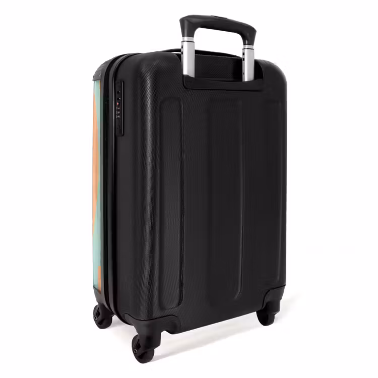 Valise - Abstrait - Vagues orange — 3