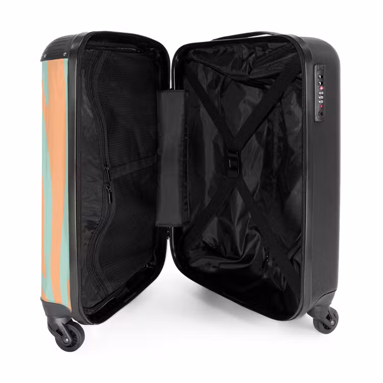 Valise - Abstrait - Vagues orange — 4