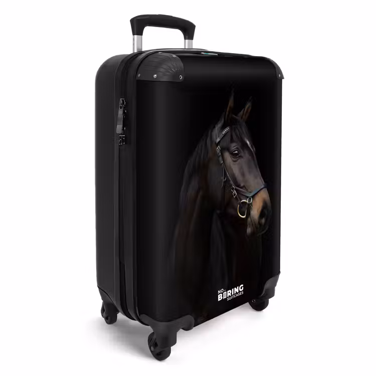 Valise - Cheval noir élégant — 2