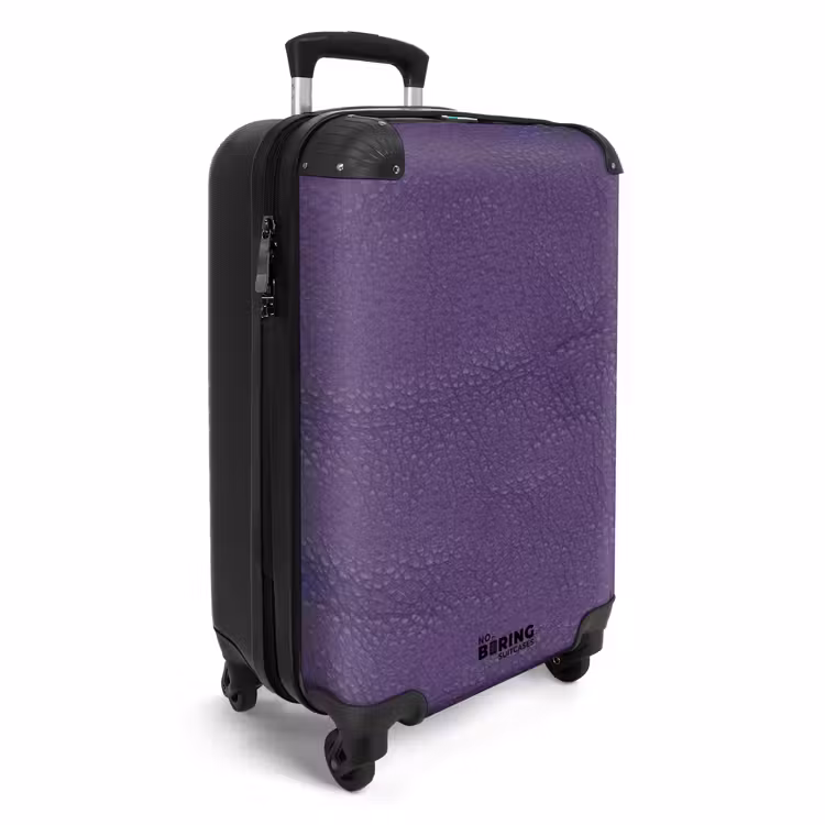 Valise - Aspect cuir violet — 2